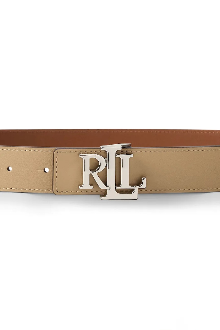 Doplňky Lauren Ralph Lauren oboustranný pásek dámský kožený 412908984 béžová