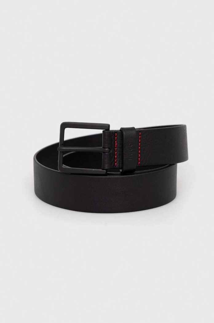 HUGO curea de piele negru 50494208