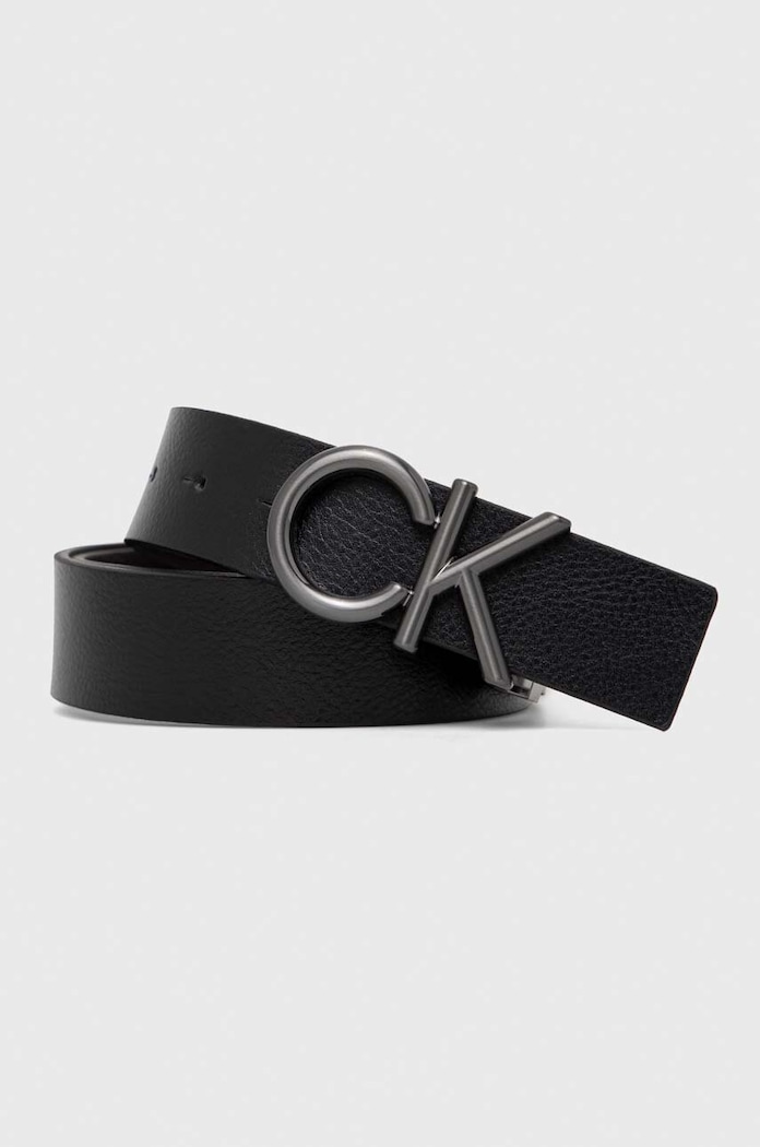 Calvin Klein curea de piele cu două fețe negru K50K510354.PPYX