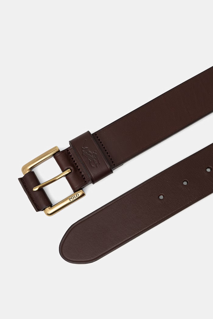 Polo Ralph Lauren ζώνη ανδρική δερμάτινη 405845449 καφέ SS25