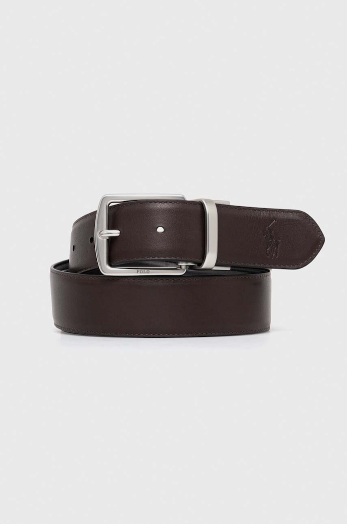 Akcesoria Polo Ralph Lauren pasek i etui na karty skórzane 405880721 czarny