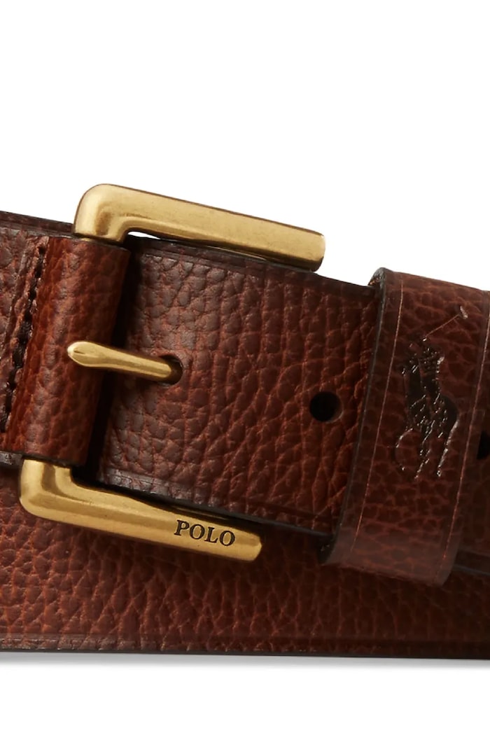 Polo Ralph Lauren pasek męski skórzany 405898669 brązowy SS26