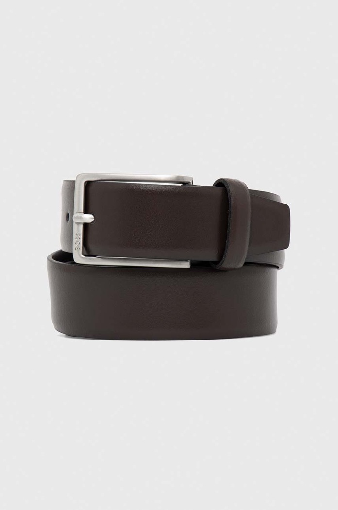 BOSS колан мъжки от кожа Erman-L_Sz35 кафяв 50491834