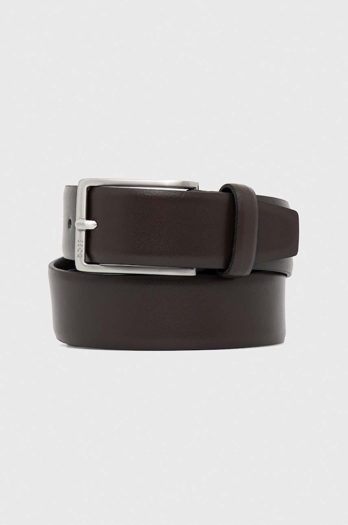 BOSS колан мъжки от кожа Erman-L_Sz35 кафяв 50491834
