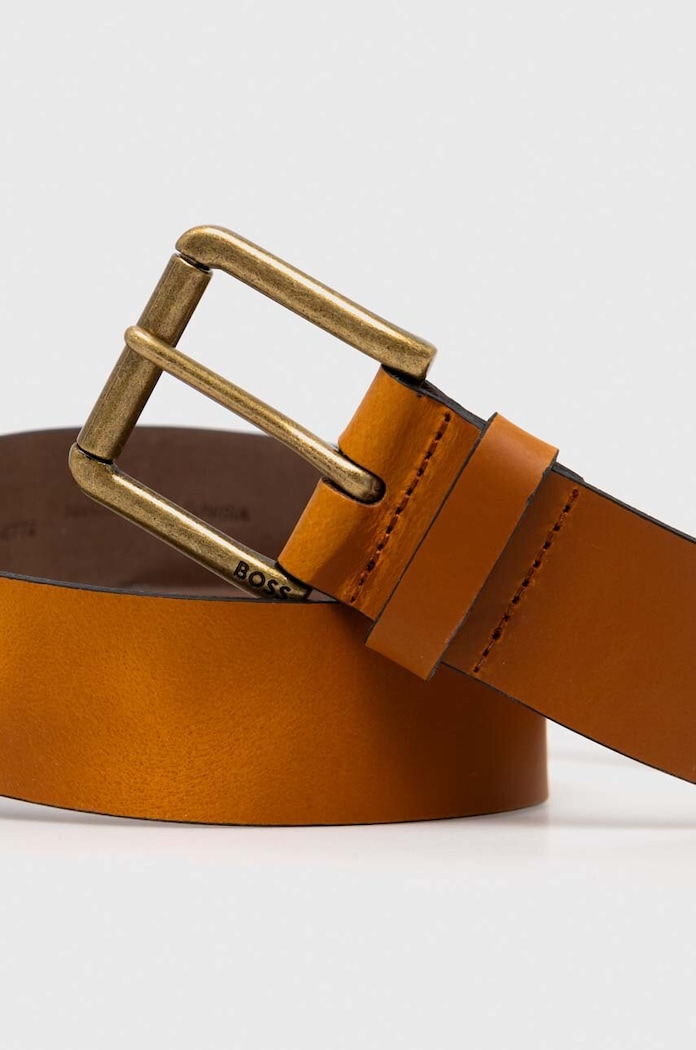 Kožený pásek BOSS Joris_Sz40 50491889 hnědá SS26