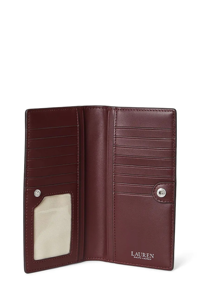 Kiegészítők Lauren Ralph Lauren Női bőr pénztárca 432802917 burgundia