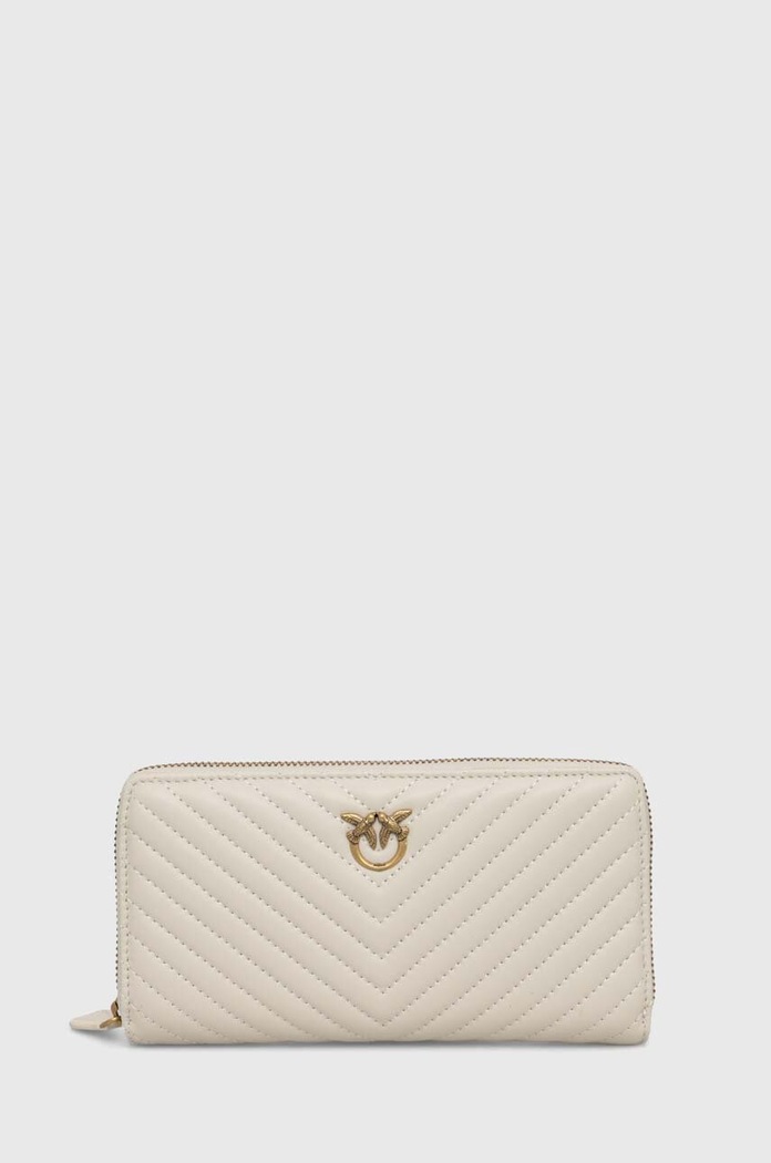 Pinko Кожен портфейл Pinko бежов 100250.A0GK