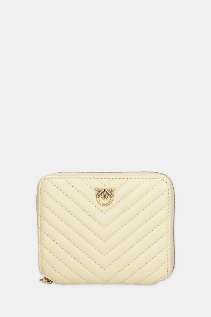 Pinko portofel de piele bej 100249.A0GK