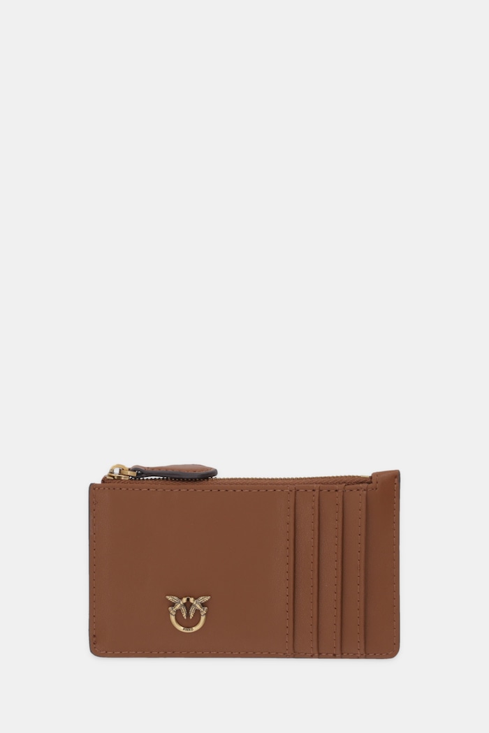 Pinko portofel de piele piele maro 100251.A0GK
