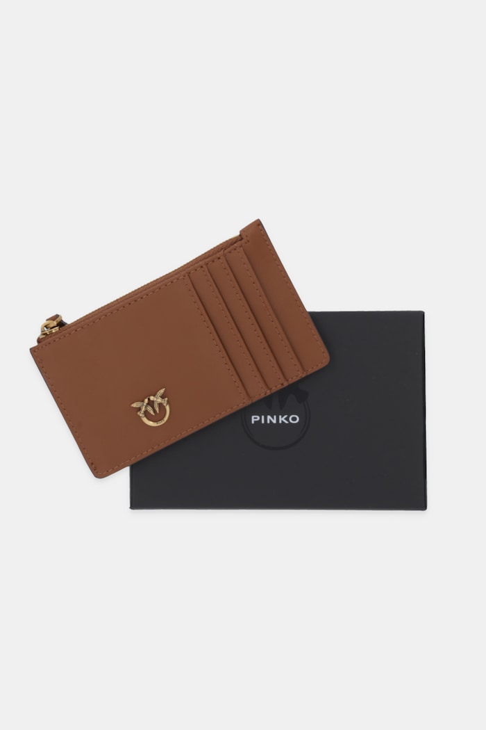 Pinko portofel de piele maro 100251.A0GK