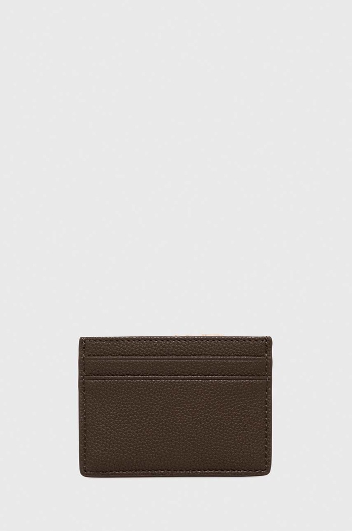 Θήκη για κάρτες BOSS 50491948 καφέ AW24