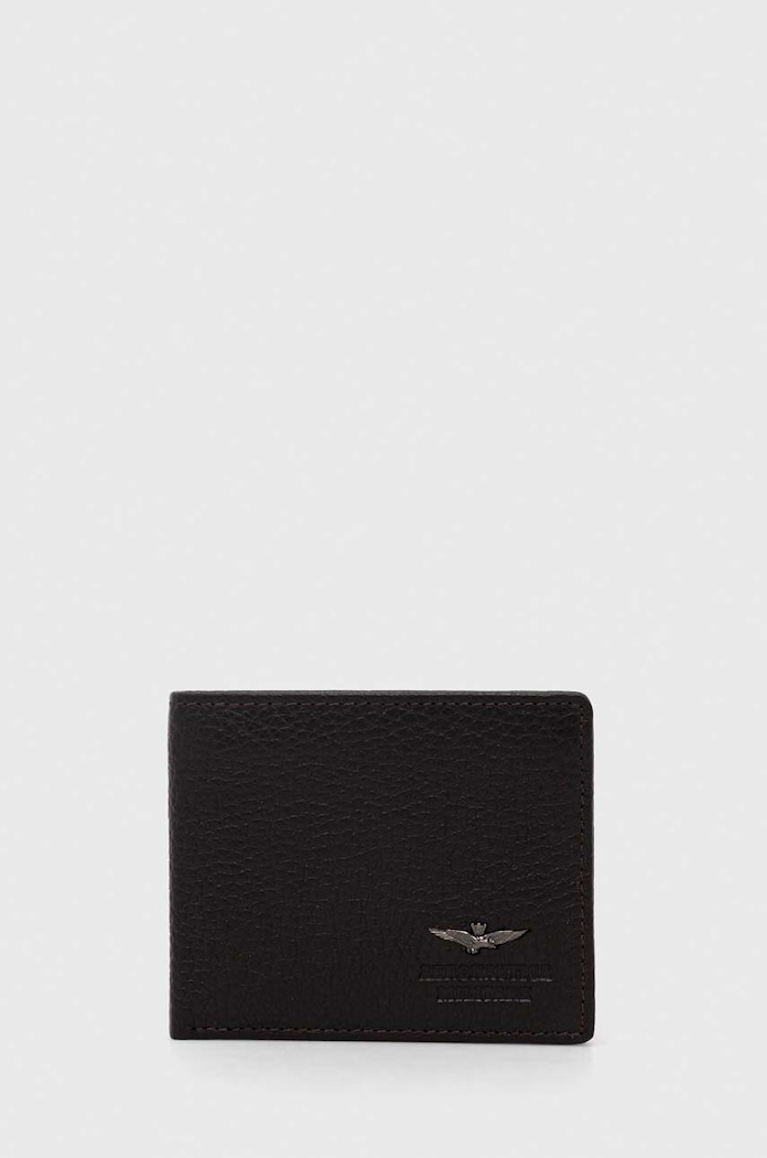 Aeronautica Militare portofel de piele piele maro AM180
