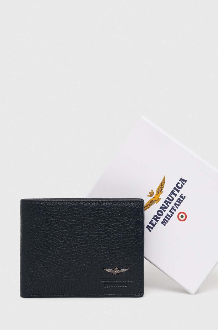 Кожен портфейл Aeronautica Militare AM182 тъмносин