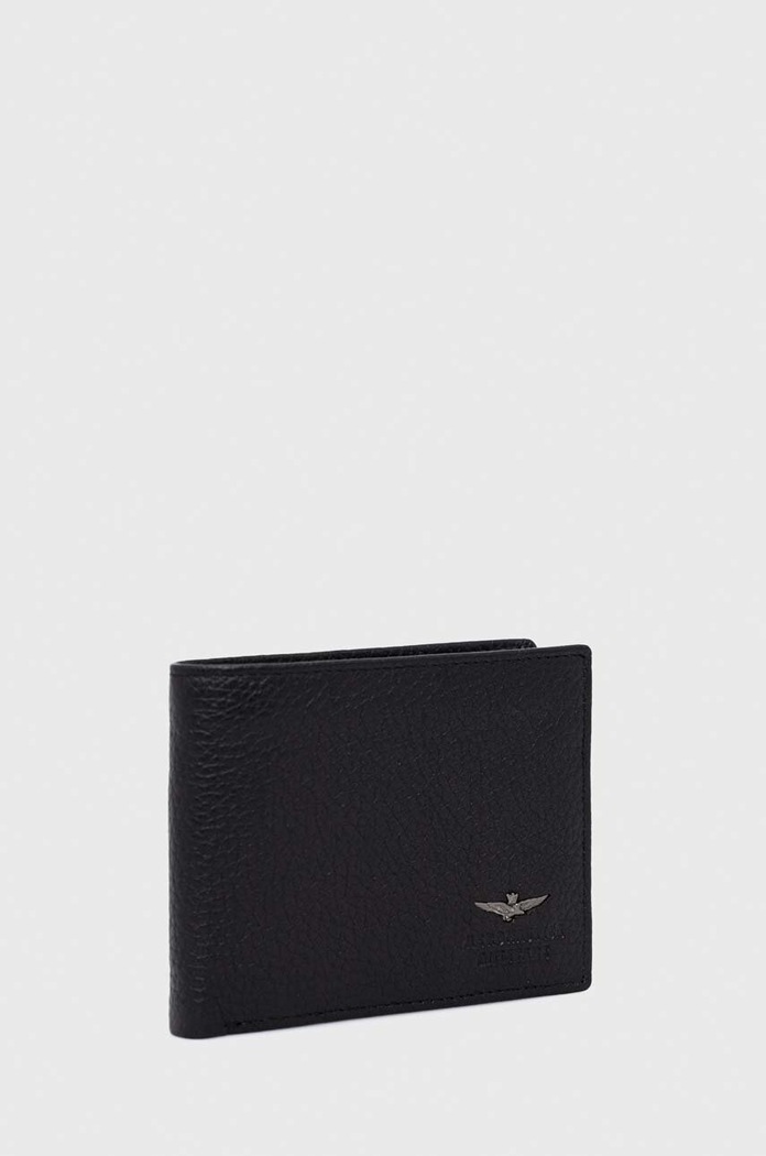 Aeronautica Militare portofel de piele AM182 negru AA00