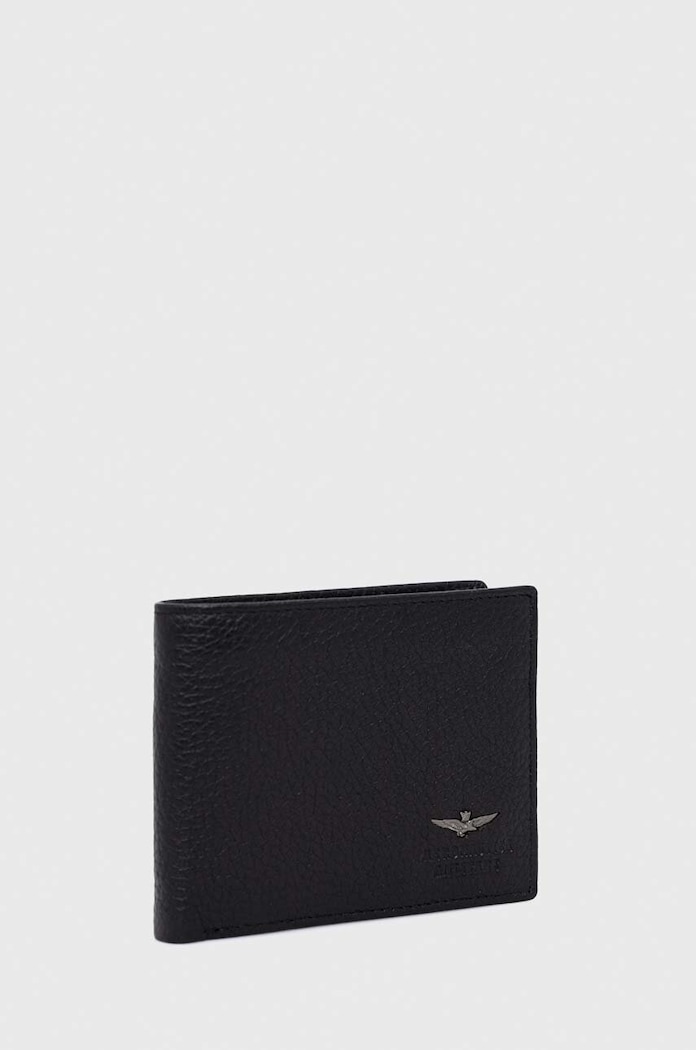 Aeronautica Militare portofel de piele AM182 negru AA00