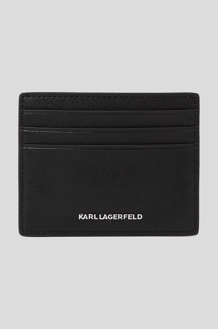 Karl Lagerfeld portfel skórzany 230W3214 czarny AA00