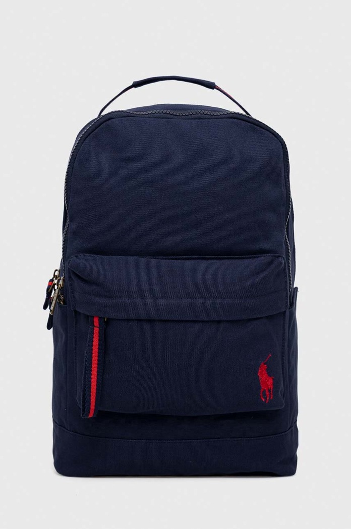 Παιδικό σακίδιο Polo Ralph Lauren υφασμάτινο σκούρο μπλε 9AR015