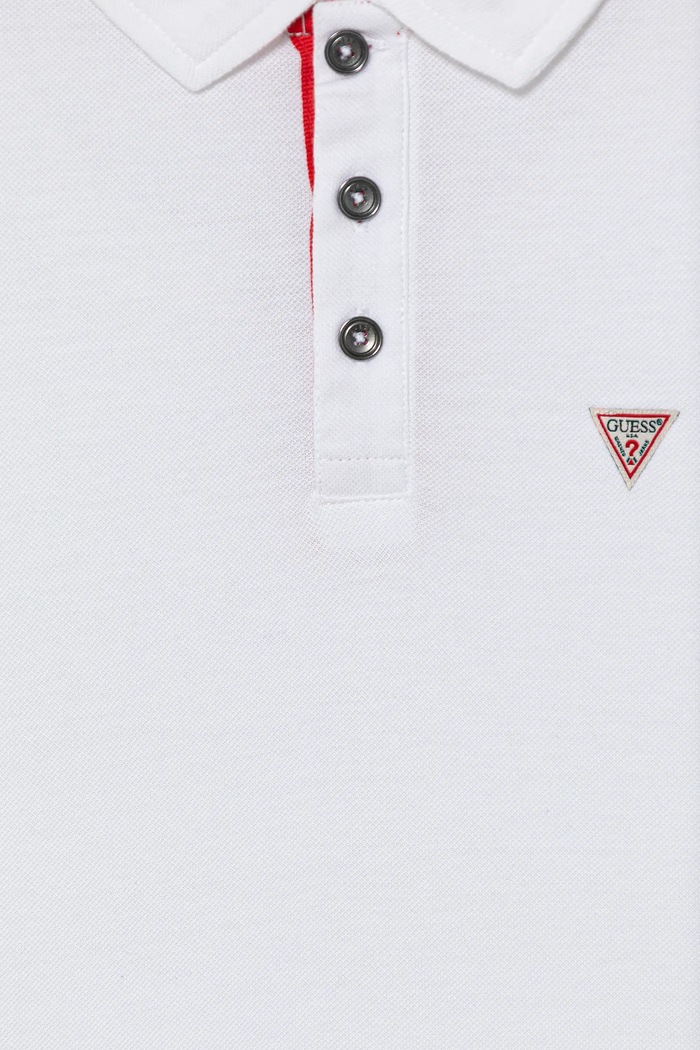 Chłopiec Guess polo bawełniane dziecięce L2GP02.KAPY0.PPYX biały