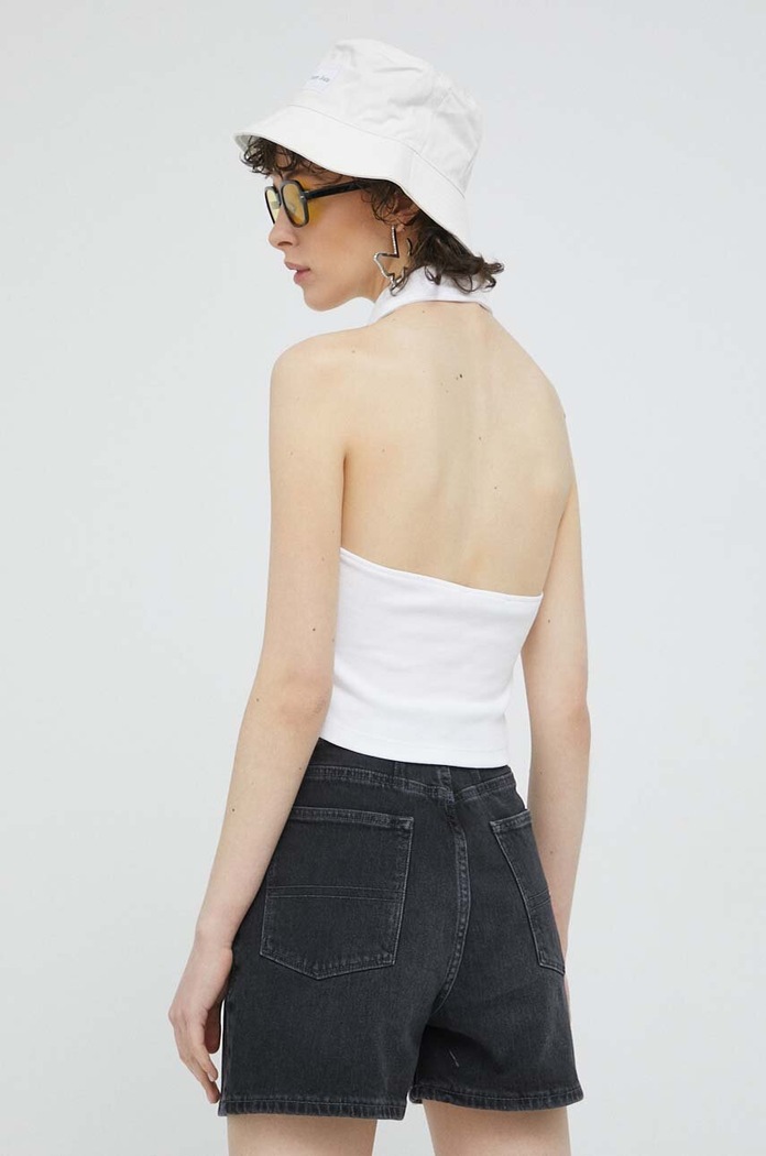 Oblečení Top Tommy Jeans DW0DW15329.PPYX bílá