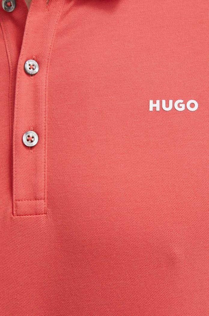 HUGO πόλο ανδρικό με βαμβάκι Dinoso222 ροζ 50467344