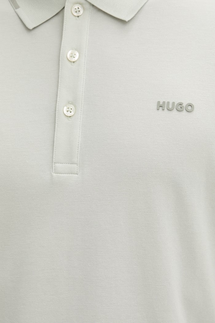HUGO polo majica moška z bombažem Dinoso222 50467344 zelena