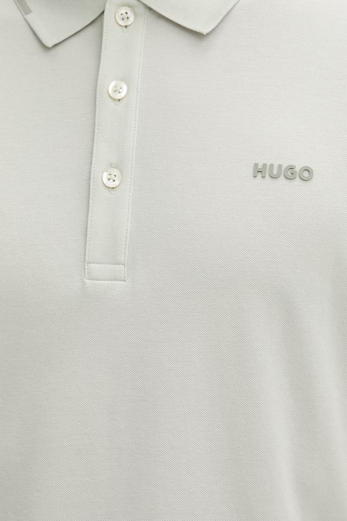 HUGO polo majica moška z bombažem Dinoso222 50467344 zelena