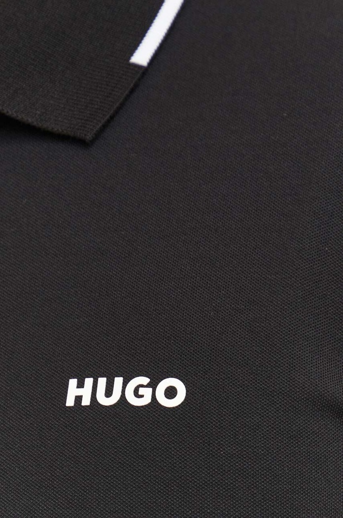 HUGO πόλο ανδρικό με βαμβάκι Dinoso222 50467344 μαύρο