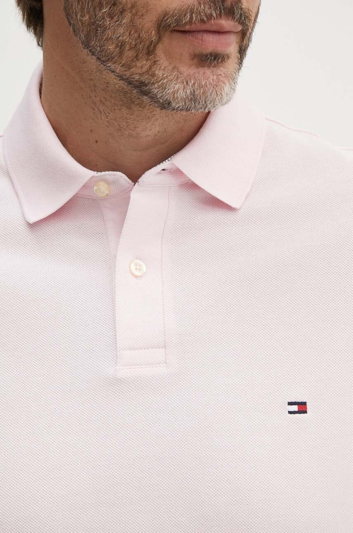 Πόλο Tommy Hilfiger ροζ MW0MW17770.PPYX
