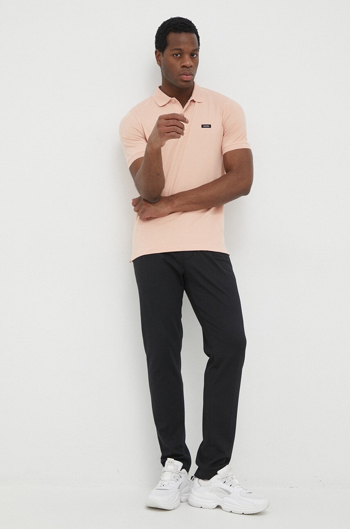 Polo tričko Calvin Klein K10K111196.PPYX růžová AA00