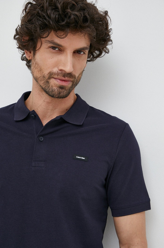 Polo tričko Calvin Klein tmavomodrá K10K111196.PPYX