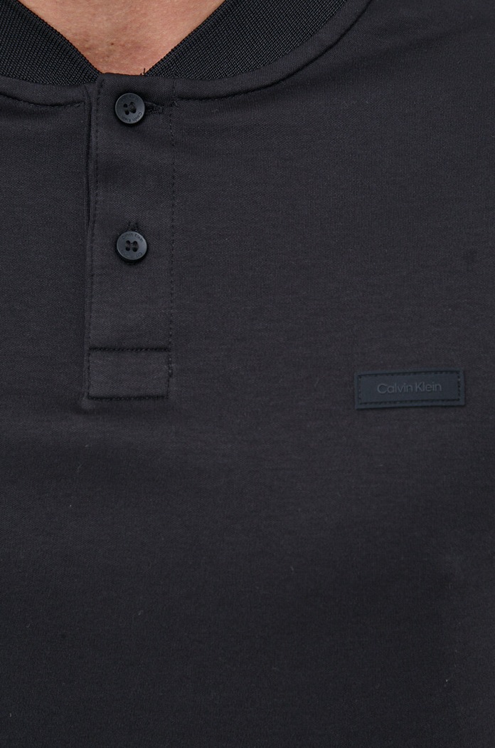 Polo bawełniane Calvin Klein czarny K10K111201.PPYX