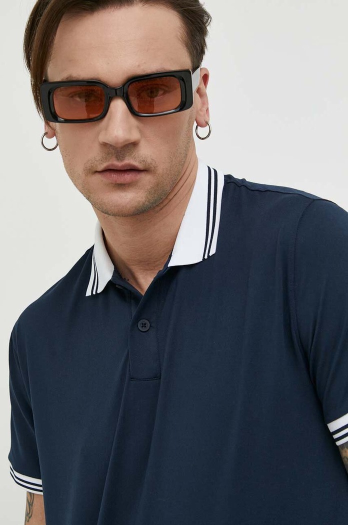 Abercrombie & Fitch polo granatowy KI124.3096.200