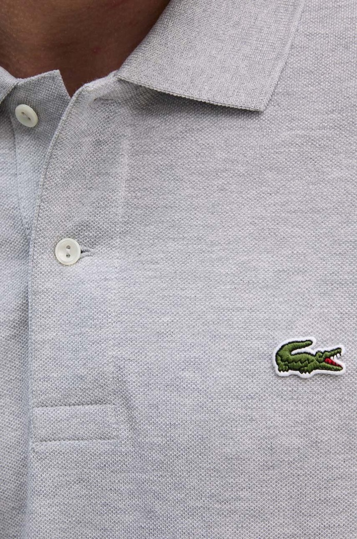 Lacoste polo bawełniane L1264 szary