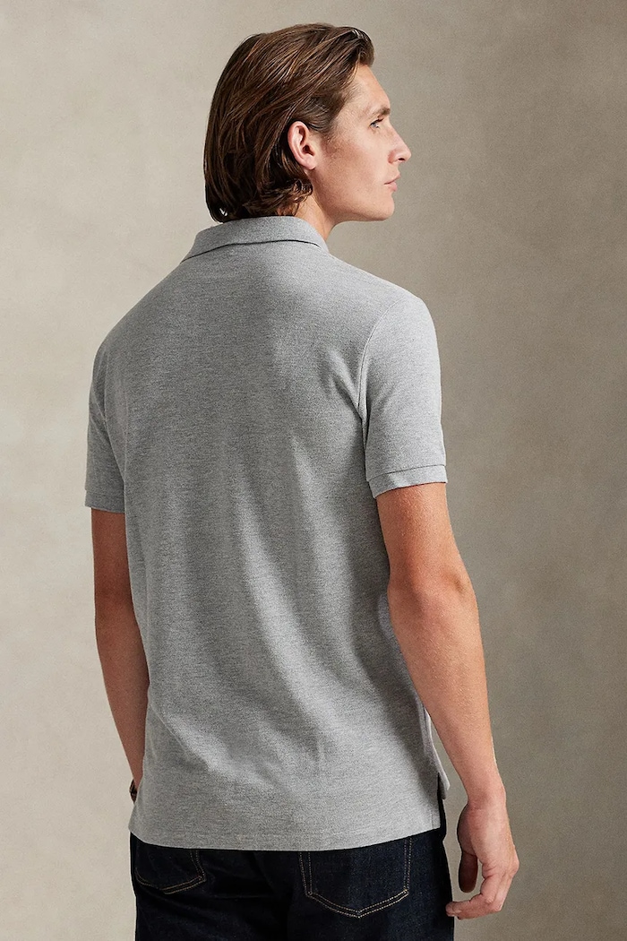 Polo Ralph Lauren polo bawełniane 710782592 szary AA00