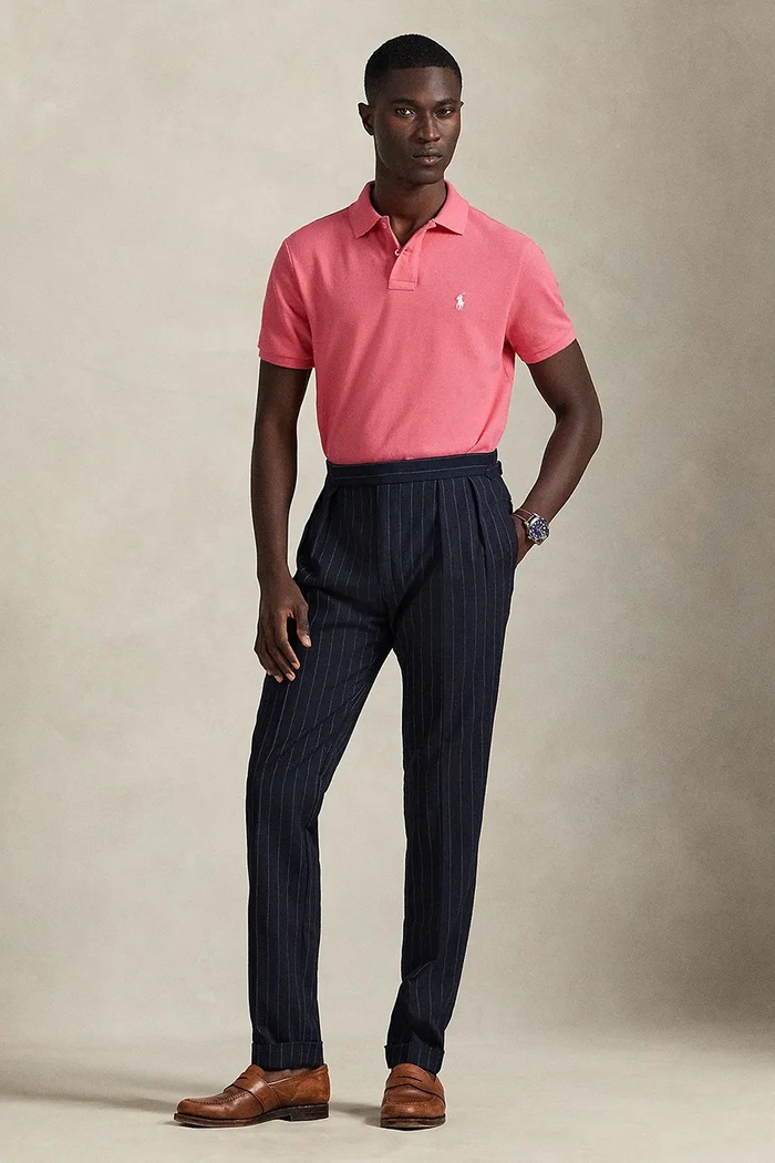 Ρούχα Βαμβακερό μπλουζάκι πόλο Polo Ralph Lauren 710782592 ροζ