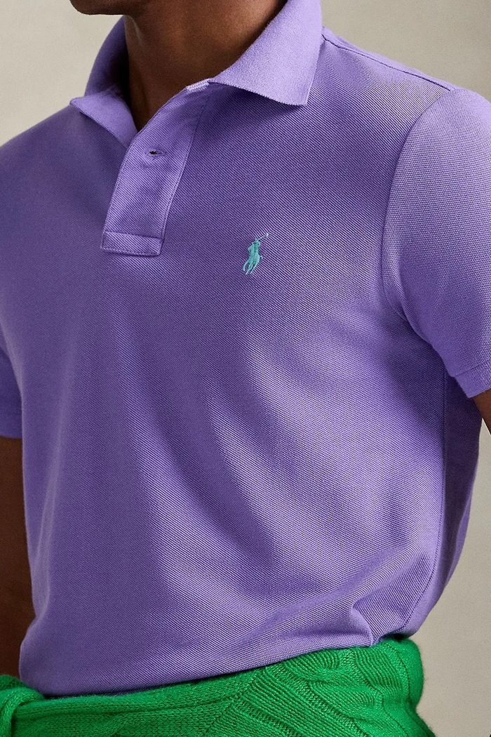 Polo Ralph Lauren polo bawełniane fioletowy 710782592