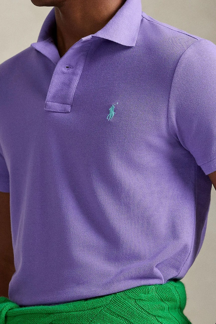 Polo Ralph Lauren polo bawełniane fioletowy 710782592