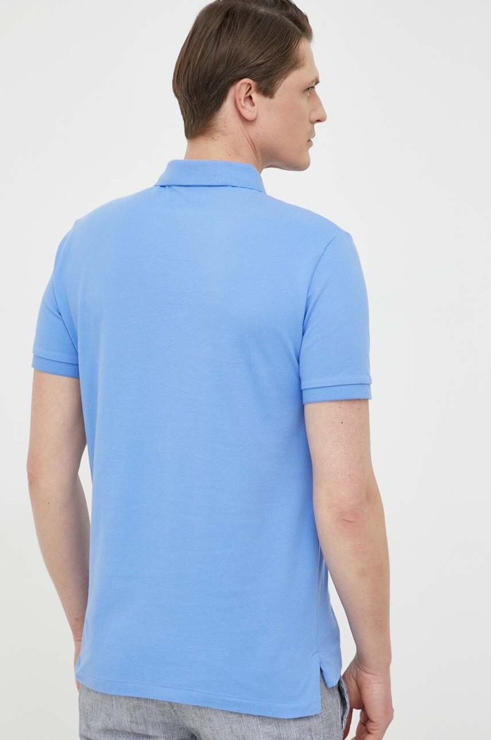 Oblečenie Bavlnené polo tričko Polo Ralph Lauren 710782592 modrá