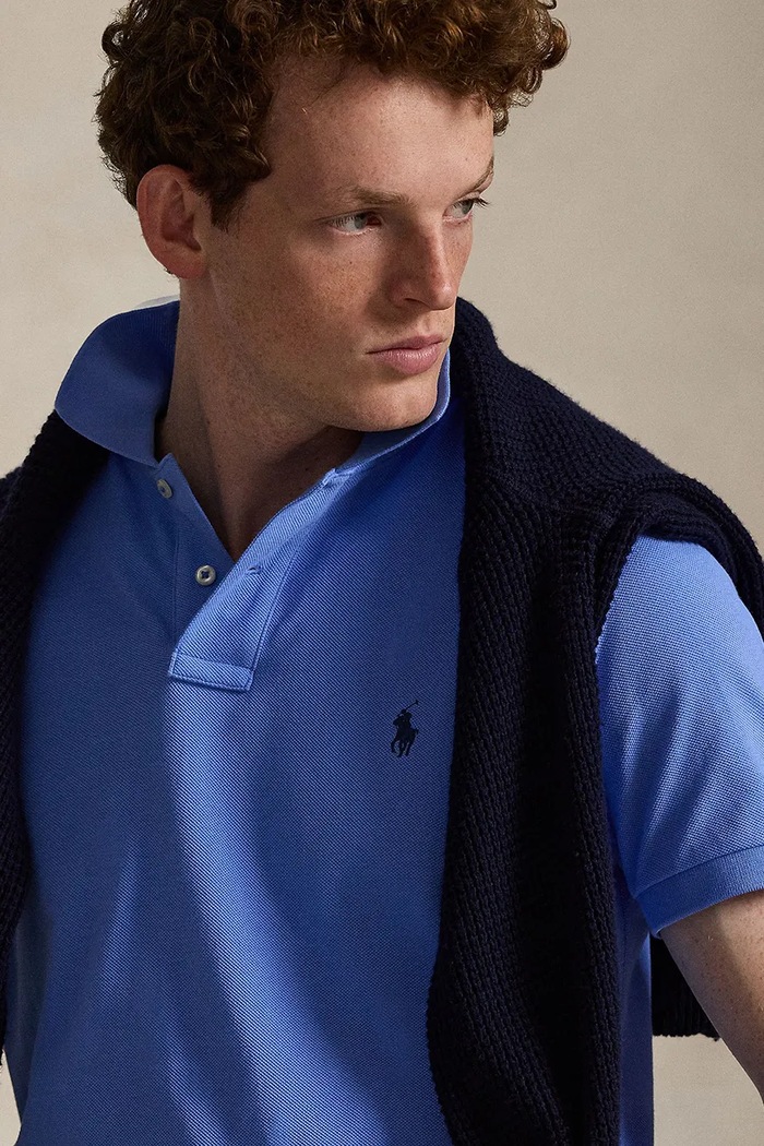 Polo Ralph Lauren polo bawełniane niebieski 710782592