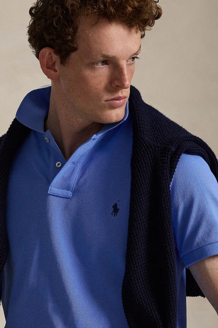 Polo Ralph Lauren polo bawełniane niebieski 710782592