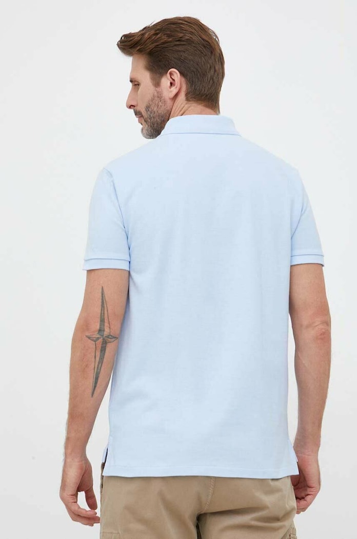 Ρούχα Βαμβακερό μπλουζάκι πόλο Polo Ralph Lauren 710782592 μπλε