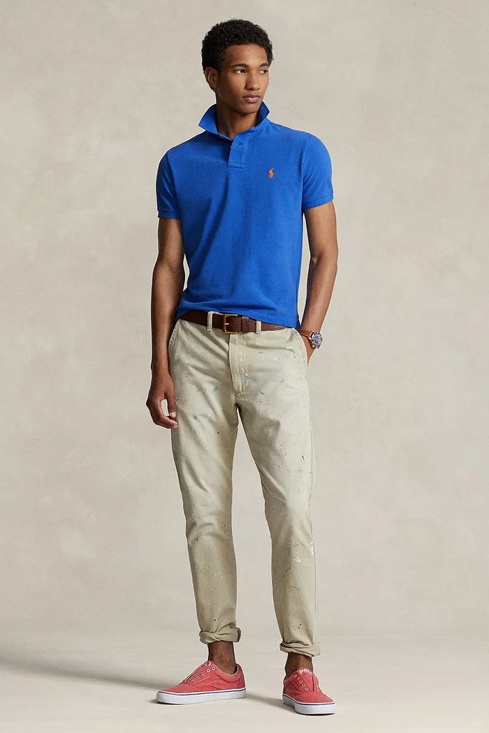 Clothing Polo Ralph Lauren cotton polo shirt 710782592 blue