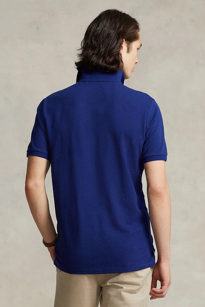 Bombažen polo Polo Ralph Lauren 710782592 mornarsko modra AA00