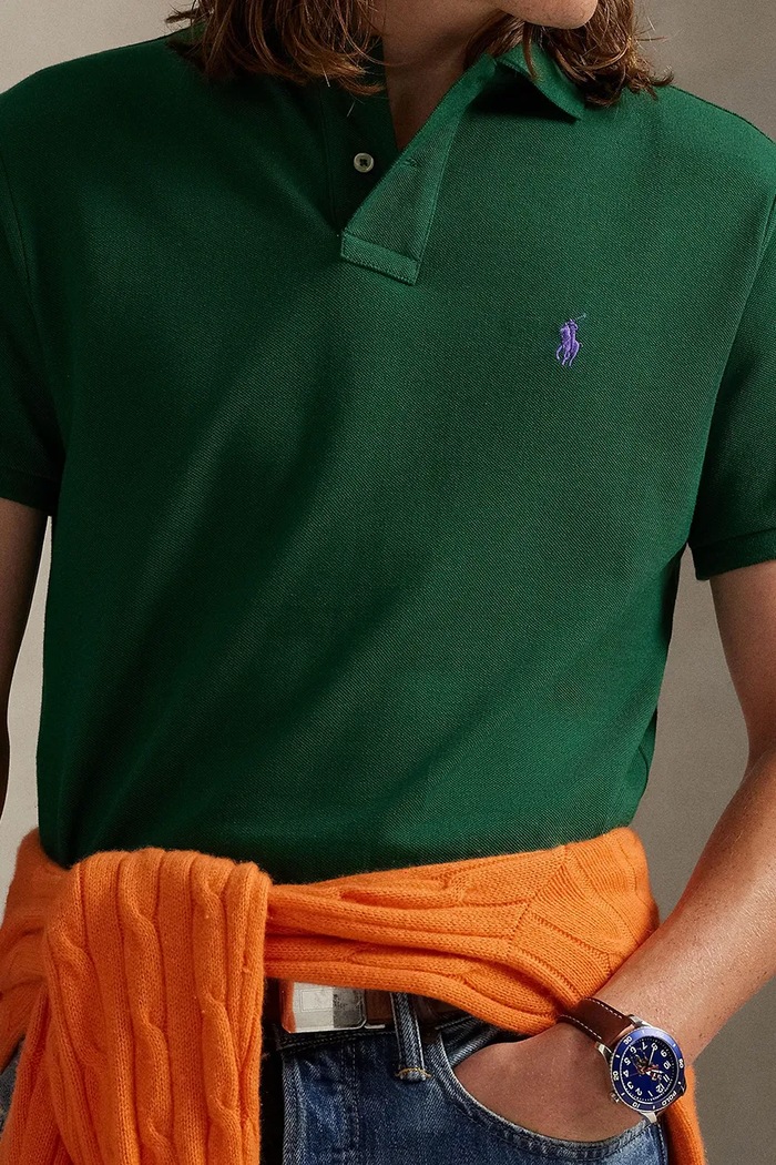 Bavlnené polo tričko Polo Ralph Lauren zelená 710782592