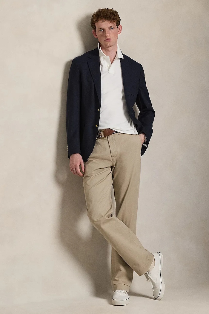 Îmbrăcăminte Polo Ralph Lauren pentru bărbați din bumbac 710842621 alb