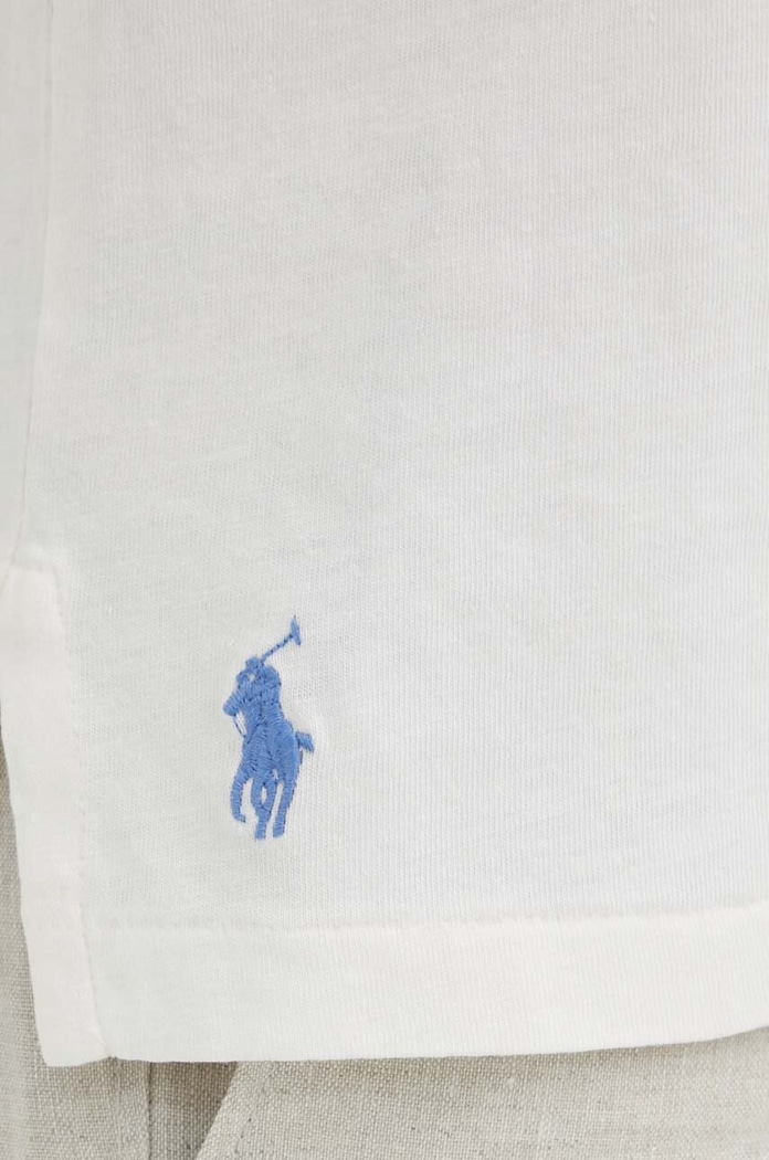 Тениска с яка лен Polo Ralph Lauren 710900790 бежов