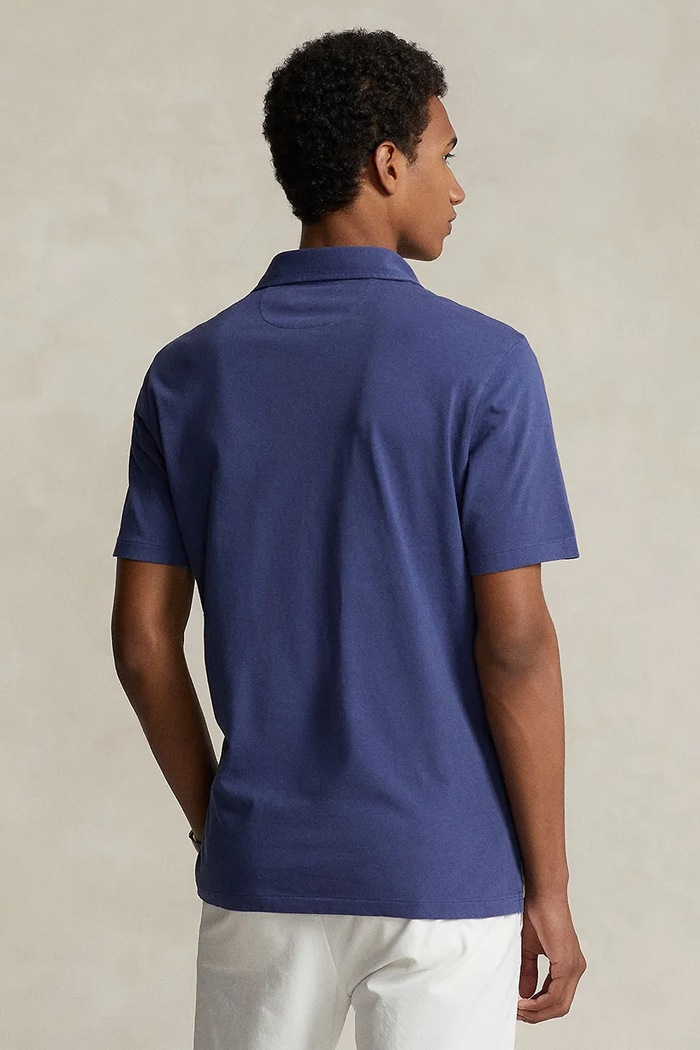 Polo Ralph Lauren póló vászonkeverékből 710900790 sötétkék SS24