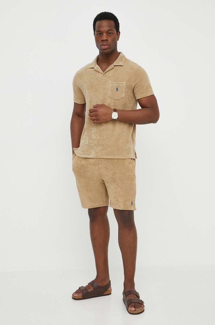 Polo Ralph Lauren polo 710901044 beżowy SS24