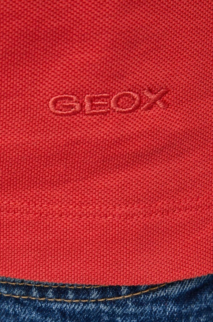 Bavlnené polo tričko Geox M3510LT2649.F1697 červená