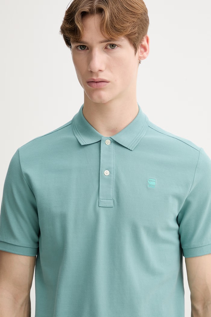 G-Star Raw tricou polo turcoaz D11595.5864